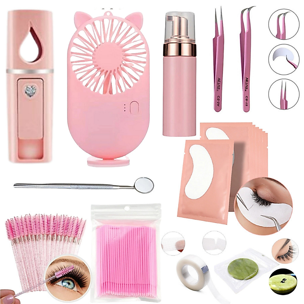 Kit Iniciante Extensão Alongamento De Cilios