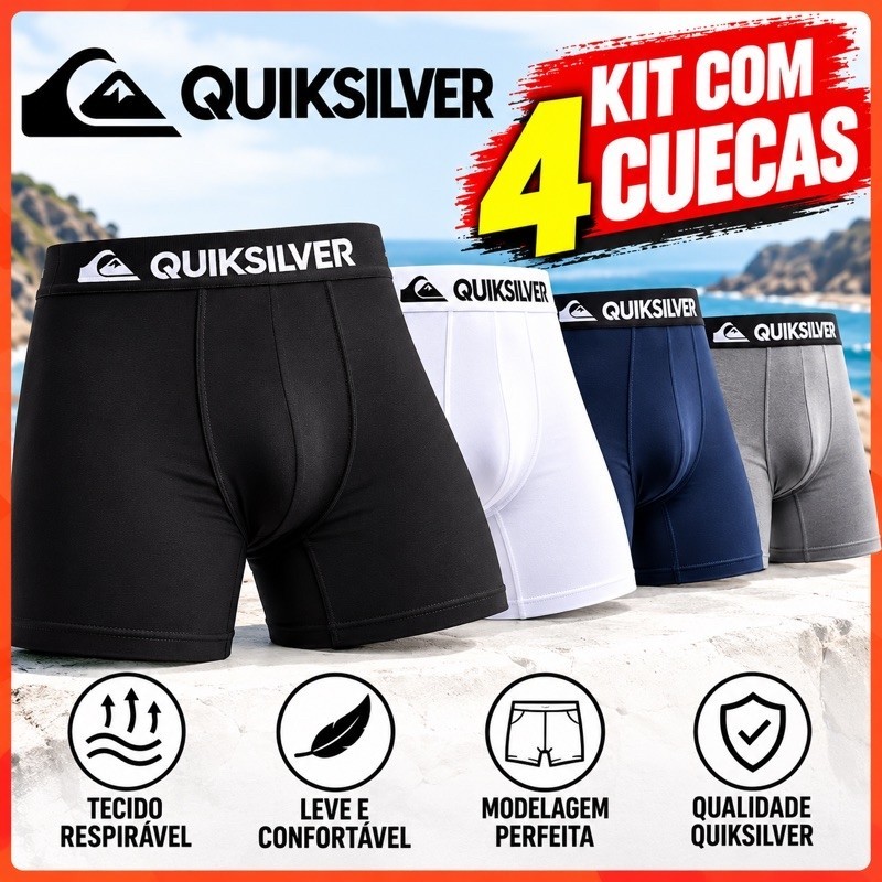 KIT 4 CUECAS DE ALGODÃO/COTTON