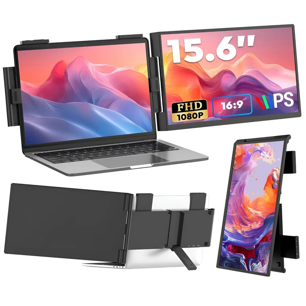 14inch Triple Portable Monitor For Notebook – 16:9 Full HD Office