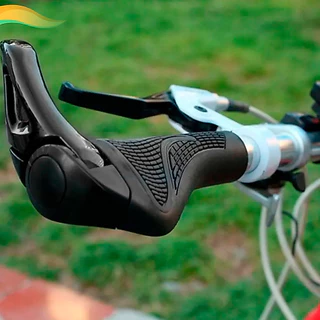 Par de Manopla Para Bike Anatômica Ergonômica Com Bar End Ciclismo Mtb