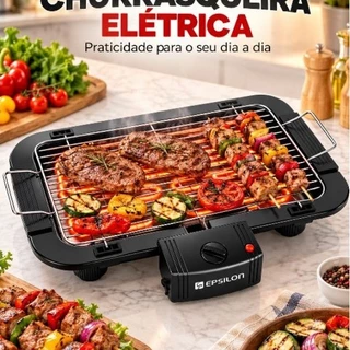 Churrasqueira Elétrica De Mesa Grelha Removível Eps-3091