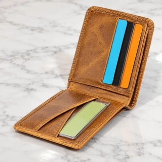 Carteira Masculina em Couro Legitimo Luxo Grande Para Vários Documentos