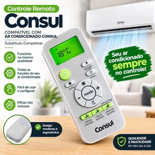 controle remoto compatível com ar Consul - Substituto Compatível
