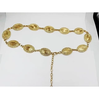 Moda feminina cinto vestido ouro prata estilo cinto de metal