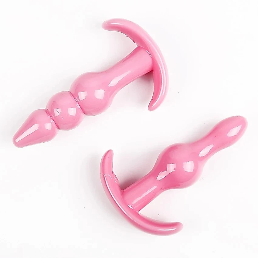Kit 7 Plug Anal de Silicona Material Suave con 1 Vibrador Multivelocidad GS-KIT