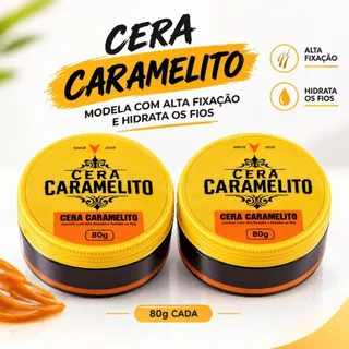 kit 2 PASTAS MODELADORA 80G CADA CARAMELITO CLASSE A FIXAÇÃO PROLONGADA