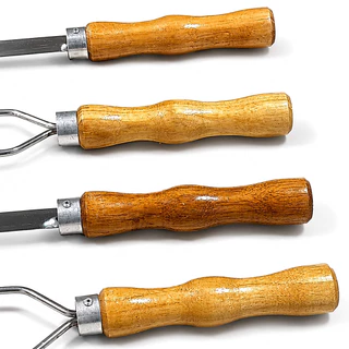 Kit 6 Espetos para Churrasco Premium Inox com Cabo de Madeira – Alta Resistência e Acabamento Profissional
