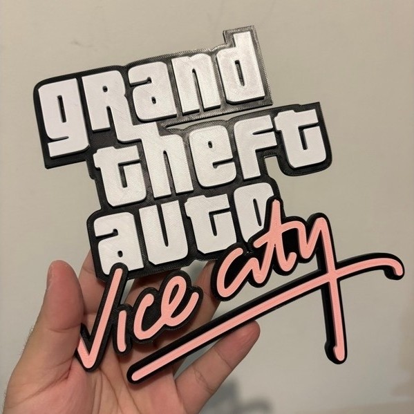 Placa Quadro Decorativo de Parede GTA Vice City Retrô PS2 / GTA VI – Decoração Gamer — imagem 2