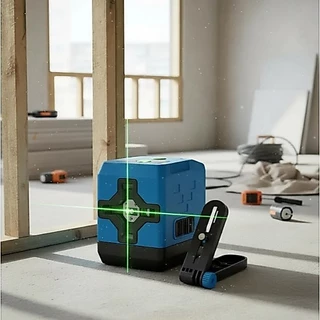 Nível A Laser 2 Linhas Verde Autonivelante Prumo E Esquadro
