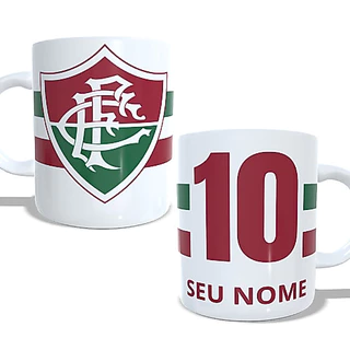 Caneca personalizada Fluminense com seu nome