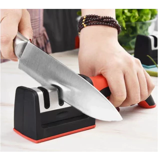 Afiador de Faca 3 Estágios Profissional Aço Inoxidável | Ferramenta de Afiação Rápida Promoção-Q9 em Oferta na Shopee