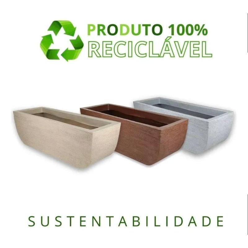 Vaso Jardineira Grande Área Externa Casa Jardim Varanda 82cm