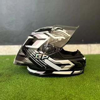 Capacete Fechado GP Tech Pilot Shard Preto Cinza