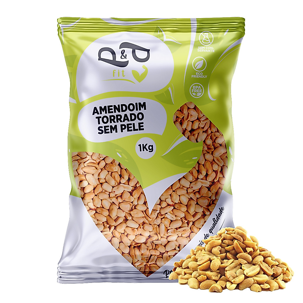 Amendoim Torrado Sem Sal 1Kg P&P
