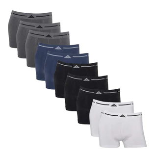 Kit com 10 Cuecas Boxer Adulto Lisa Masculino - Cueca Box Masculina Sem Estampa Microfibra Algodão Original