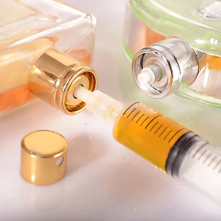 Adaptador Seringa Decanter Anel Transferência de Perfume Válvula Decant Plástico