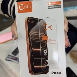Kit 2 Películas de Vidro 300C Borderless CxC para iPhone – 9H, Alta Definição, Antirrisco + Kit Limpeza