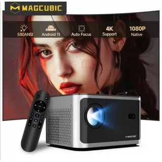Projetor Magcubic HY350 - Foco Automático, Correção Trapezoidal, Sistema Android 11
