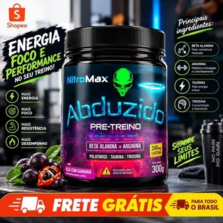 Pré-Treino Abduzido 300g - Força Brutal e Explosão Muscular (Envio Rápido)