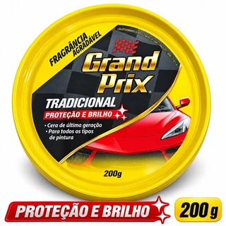 Grand Prix Tradicional Cera Automotiva Em Pasta Lata 200gr