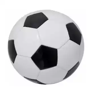 Bola de Futebol Branca e Preta de Couro N 5