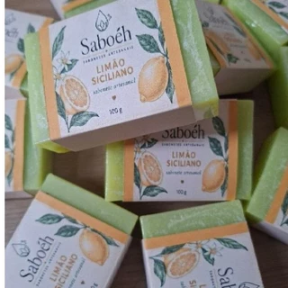 Sabonete Artesanal de Limão Siciliano Natural Hidratante Refrescante 100g