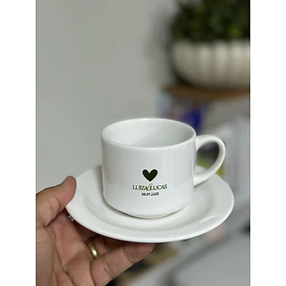 Xícara Personalizada 180ml com Pires