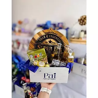 Placa E Tábua 2 em 1 Churrasco Madeira Super Pai 30cm Presente Para Pais Dia dos Pais Aniversário