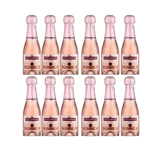 Kit 6 ou 12 Mini Espumante Moscatel Rose ou Branco Quinta Do Morgado Brinde Evento Cestas 187ml