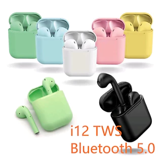 Fone De Ouvido I12 Tws Bluetooth 5.0 Com Microfone Para IOS Android Recarregável Sem Fio Barato - LM
