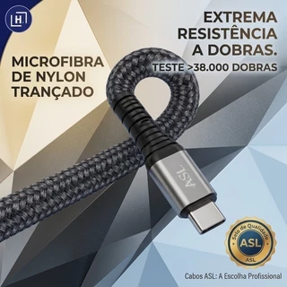 CABO USB TIPO-C A TIPO-C NYLON REFORÇADO DE 2 METROS AC220C