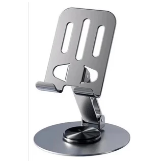 Suporte de telefone de Metal dobrável ajustável, rotação de 360 graus, Base antiderrapante portátil