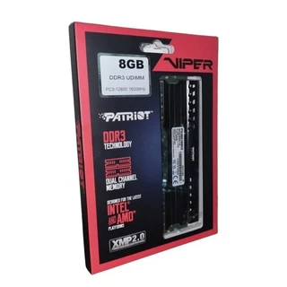 Memória RAM Patriot Viper 8GB DDR3 UDIMM 1600MHz Dual Channel Intel AMD
