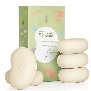 Mamãe e Bebê Sabonete em barra 5x100g Natura