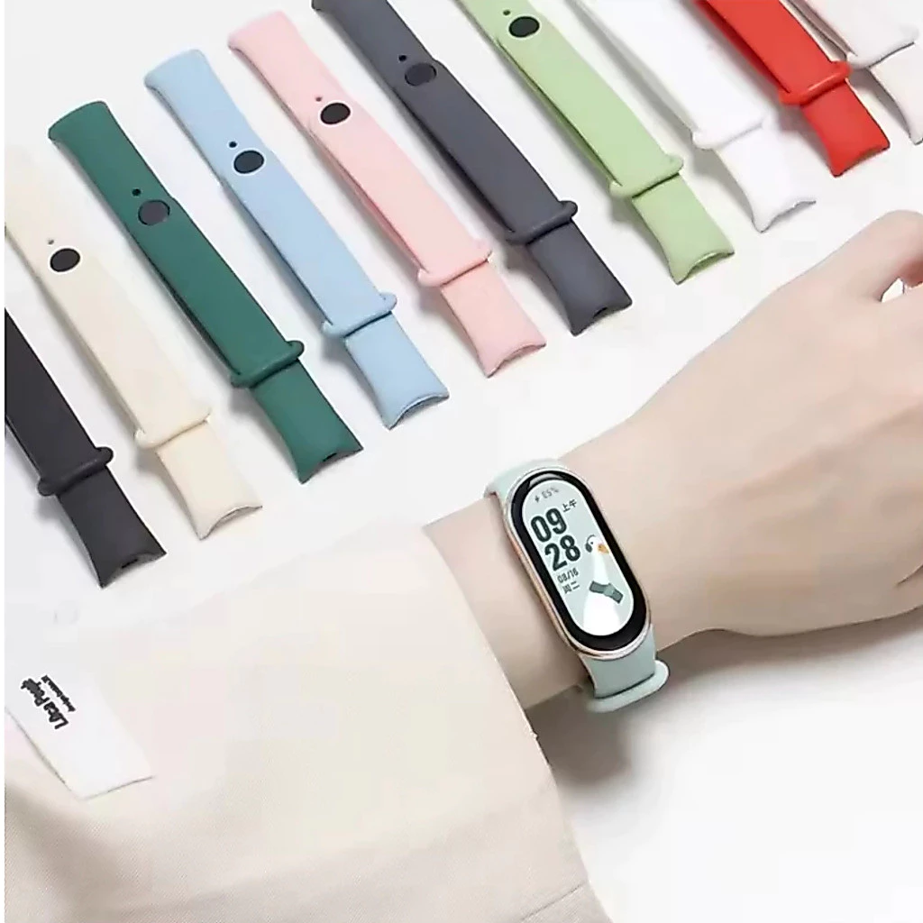 Kit 3 Pulseiras Silicone Para Mi Band 10 9 8 Trava Metal Soft Premium