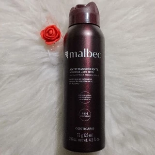 antitranspirante aerosol jato seco Malbec o boticário 125ml