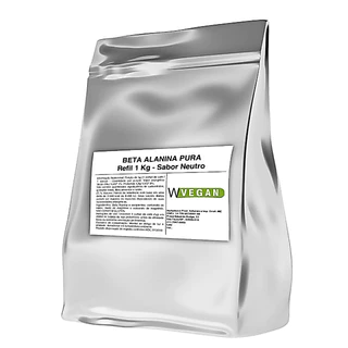 Suplemento Wvegan Beta Alanina Pura 1kg - Embalagem Refil
