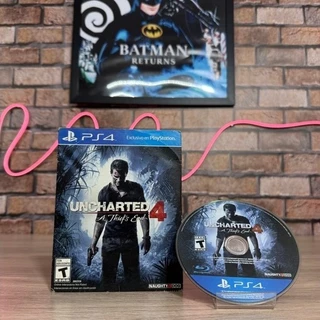 Uncharted 4 A Thiefs End PS4 Original Mídia Física Caixa de Papelão