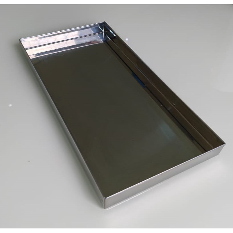 Bandeja Em Inox Para Estufas De Salgados 28X14X2