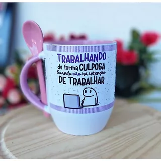 Caneca com Colher Personalizada