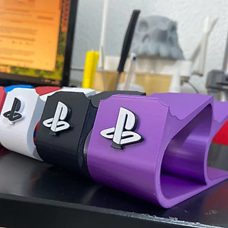 🔥 Suporte Duplo Controle PS5 / PS4 – Base Gamer 3D Resistente com Design Premium
