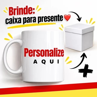 Caneca Personalizada Natal Aniversário Presente Criativo Aniversário Namorados Natal