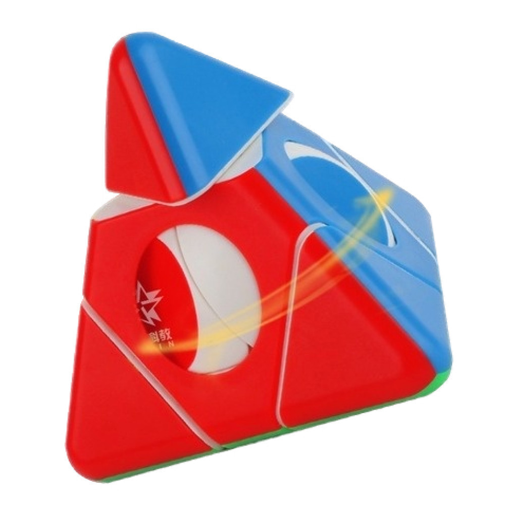 Cubo Mágico Yuxin Triangle Pyraminx Stickerless | Shopee Brasil