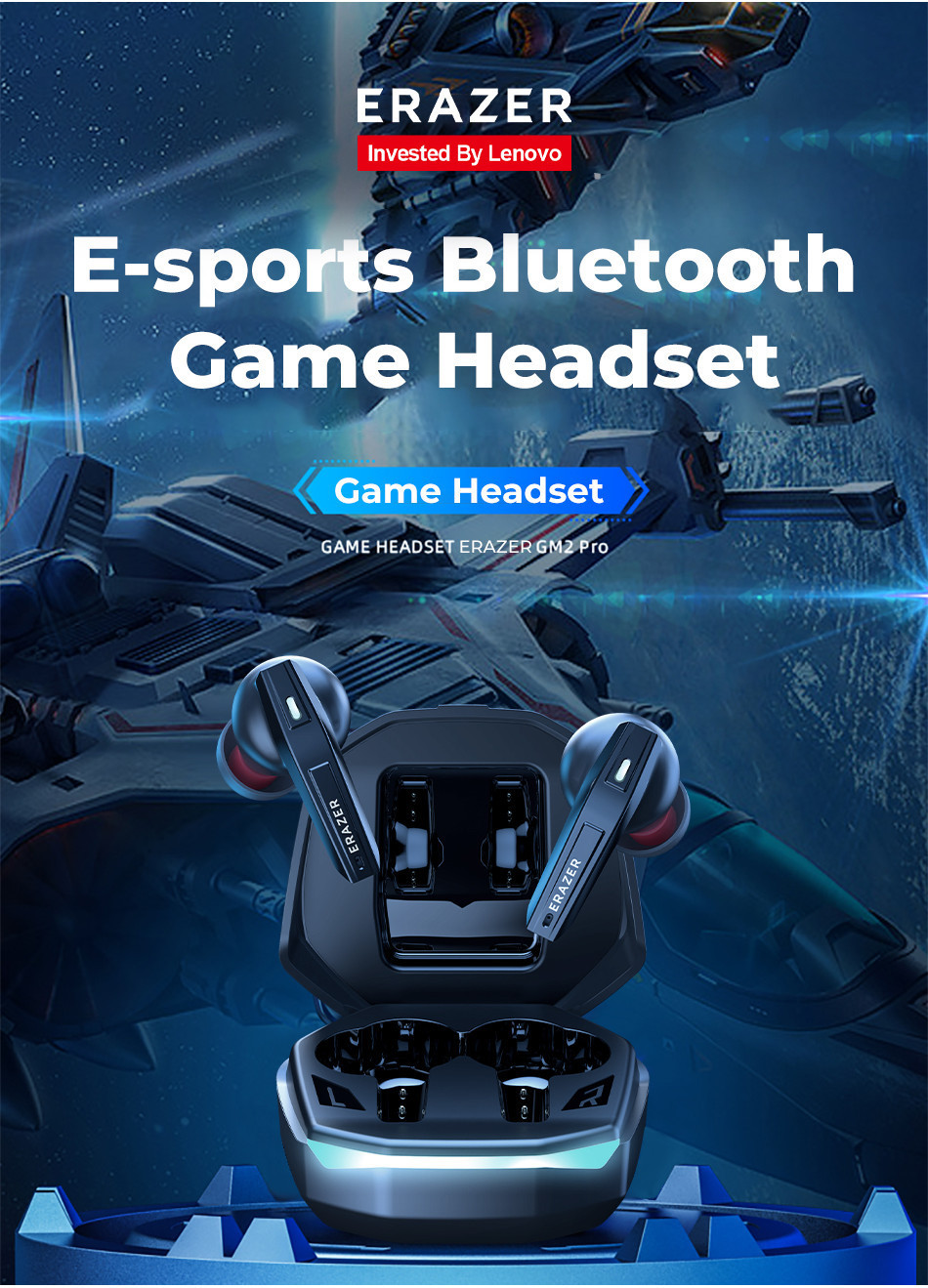 Erazer XT86 Pro Gaming Fone De Ouvido Bluetooth Sem Fio De Baixa ...