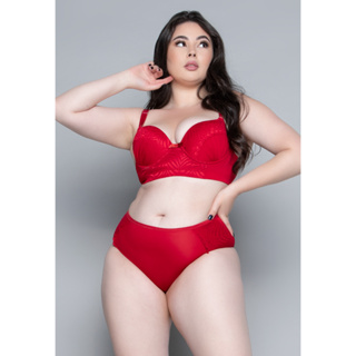 Conjunto Lingerie Plus Size Luxo Com Bojo - WLS Modas - Conjunto