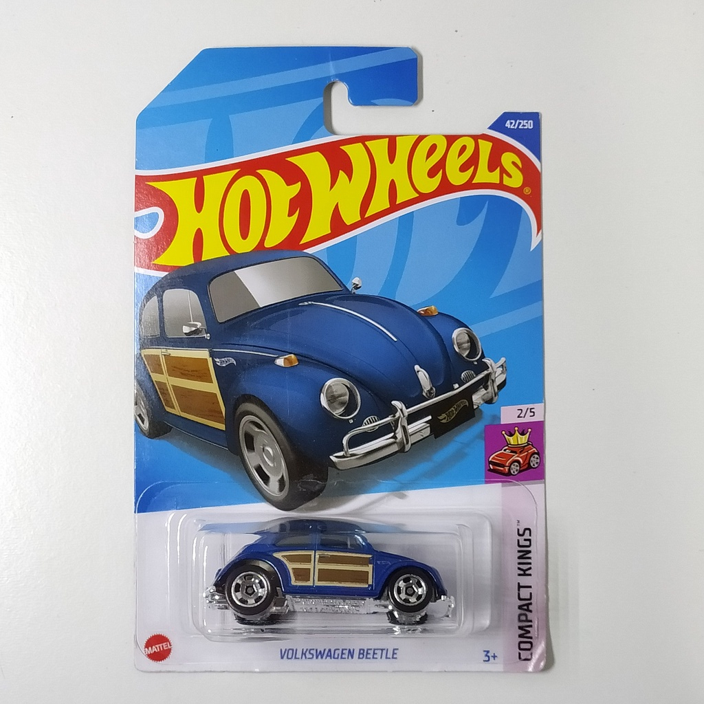 Hot Wheels Volkswagen Beetle - Fusca Azul - Compact Kings | Shopee Brasil