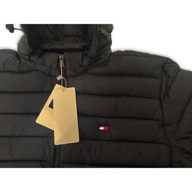 Jaqueta Casaco Puffer Bobojaco Preta Tommy Hilfiger