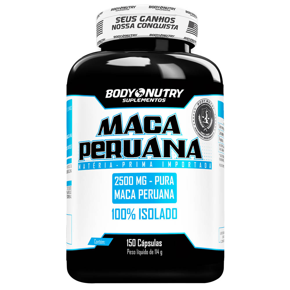 Maca Peruana, pote 150 cápsulas, Body Nutry