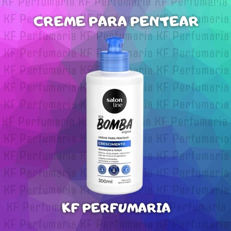 Creme De Pentear Salon Line Sos Bomba Original 300ml Shopee Brasil 9113