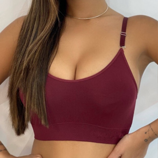 Em promoção! Camisole Mulheres 7 Cores Sem Encosto Para A Nova